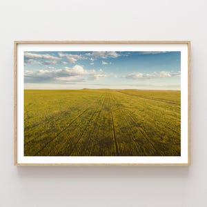 Fine Art Wheat Field and Dreamy Sky Landscape - Nature Photography - Large wall art - Western Art - Western Wall Art - Peaceful Landscape