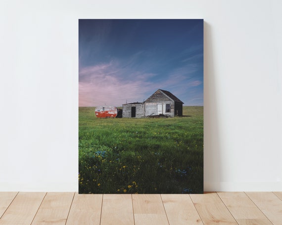 Abandoned Farmhouse Photography - Landscape wall art - rustic decor - farmhouse decor - nature wall art - cabin decor - large wall art