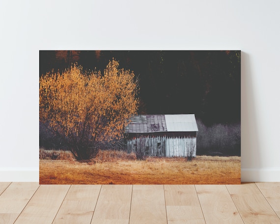 Rustic Barn and Fall Landscape Photography Print - Landscape Wall Art - Nature Wall Art - Barn - Rustic Decor - Farmhouse Decor - Panoramic