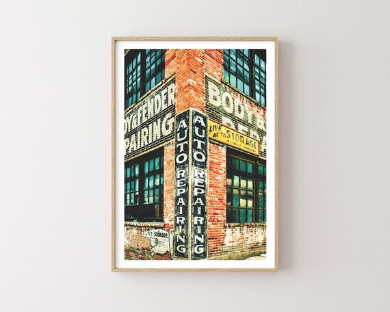 "Auto Repairing" - Vintage Western Signage Photography