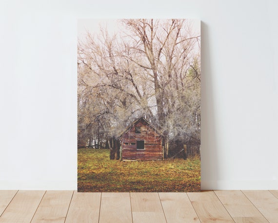 Rustic Barn Photography Print - Boho Decor - Rustic Decor - Western Decor - Farmhouse Decor - Barn Print - Living room wall art - americana