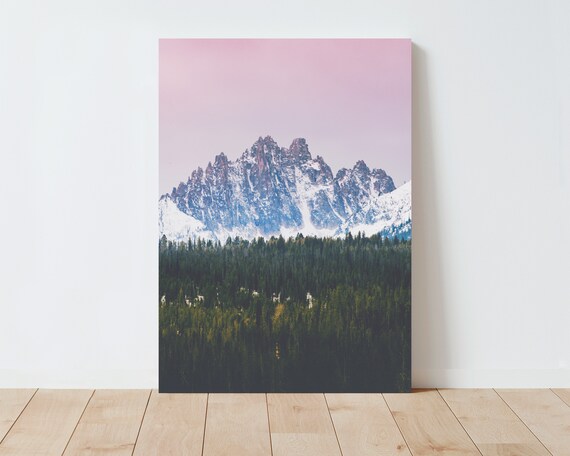 Dreamy Mountain Landscape Photography - Mountain Wall Art - Mountains Print - Idaho - Sawtooth Mountains - Nature Wall Art - Large wall art