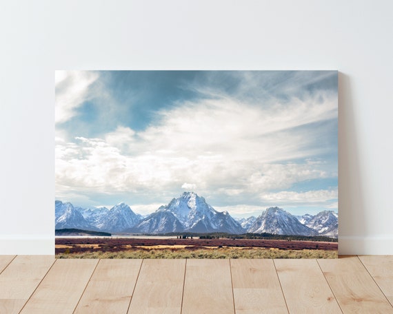 Dreamy Mountain Landscape Photography - Mountain Wall Art - Western Wall Art - Western Decor - Tetons National Park - Western Prints - Boho