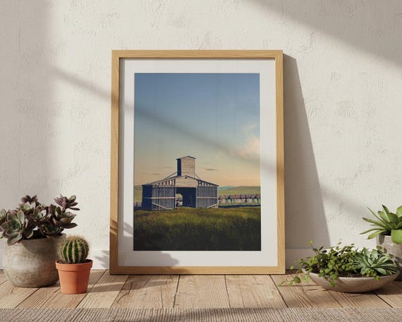 "Faded Gray" - Rustic Weathered Barn Landscape Photography, Western Wall Art