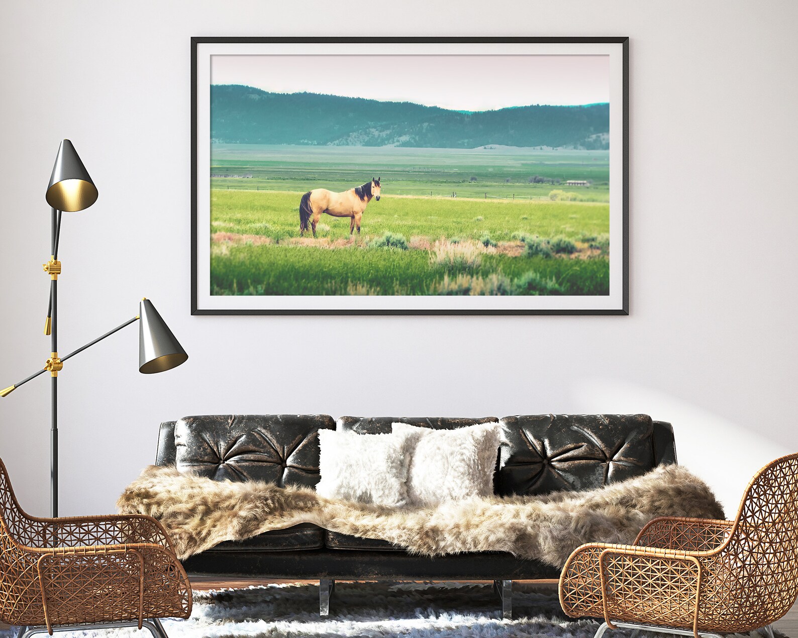 Western Horse Wall Art Etsy