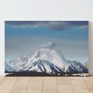 Mountains Wall Art - Landscape Wall Art - Boho Decor - Western Decor - Tetons National Park - Nature Photography - Nature Prints - clouds