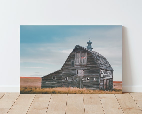 Old Barn and Farm Landscape Wall Art - Barn Photography - Rustic Decor - Farmhouse Decor - Large wall art - Panoramic wall art - cabin decor