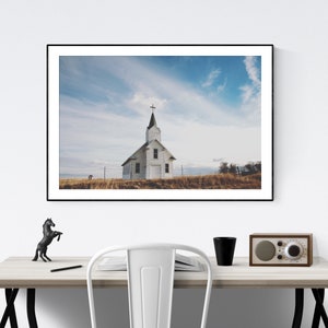 Rustic Country Church Landscape - Etsy