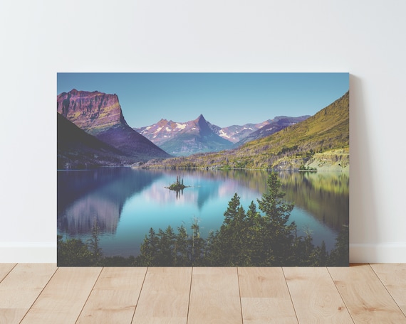 Mountain wall art - Landscape wall art - Glacier National Park - Nature wall art - Living Room Wall Art - Bedroom wall art - Landscape print