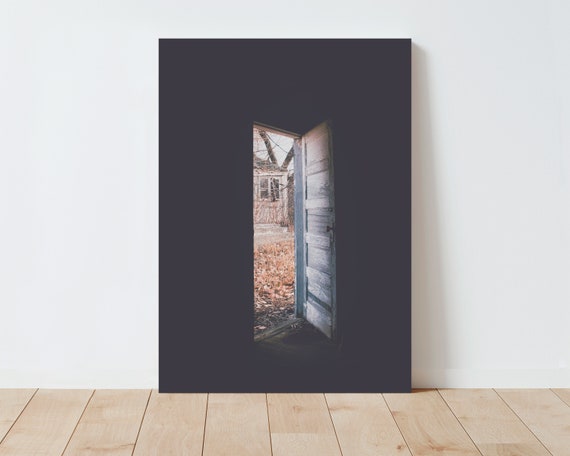 Rustic Farmhouse Door Photography Print - Farmhouse Decor - Rustic wall art - Western Decor - Western Prints - Moody - Boho - Large wall art