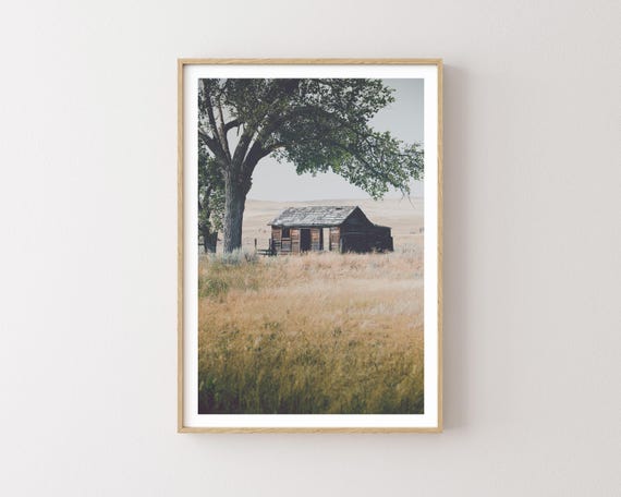 "Lost in My Mind" - Vintage Farmhouse, Western landscape photography