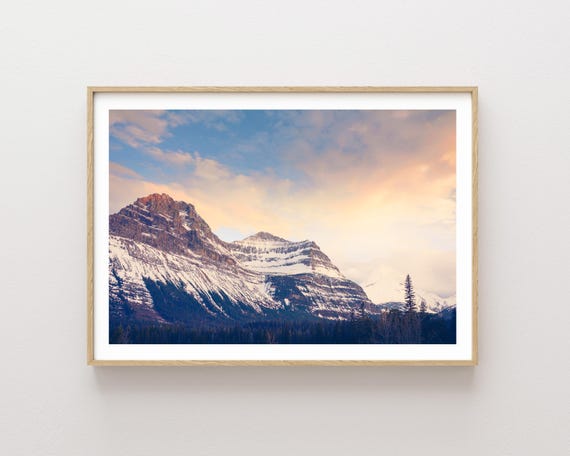 "How the Light Loves the Mountains" - Glacier National Park, Rocky Mountains, large Landscape, Rustic Decor, Minimalist Mountain Photography