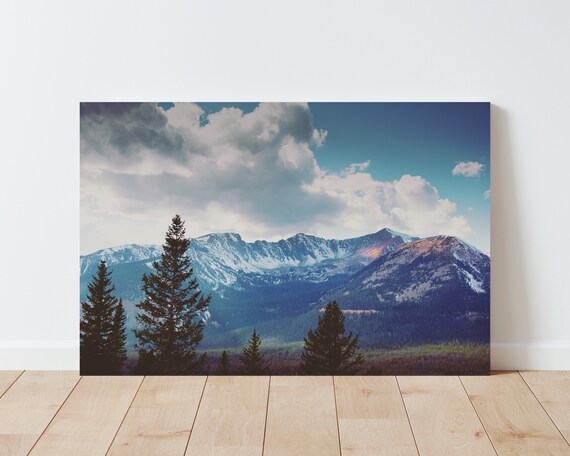 Mountains Landscape - Rocky Mountain National Park - Mountain Wall Art - Cabin Decor - Boho Decor - Nature Photography - Western Decor - sky