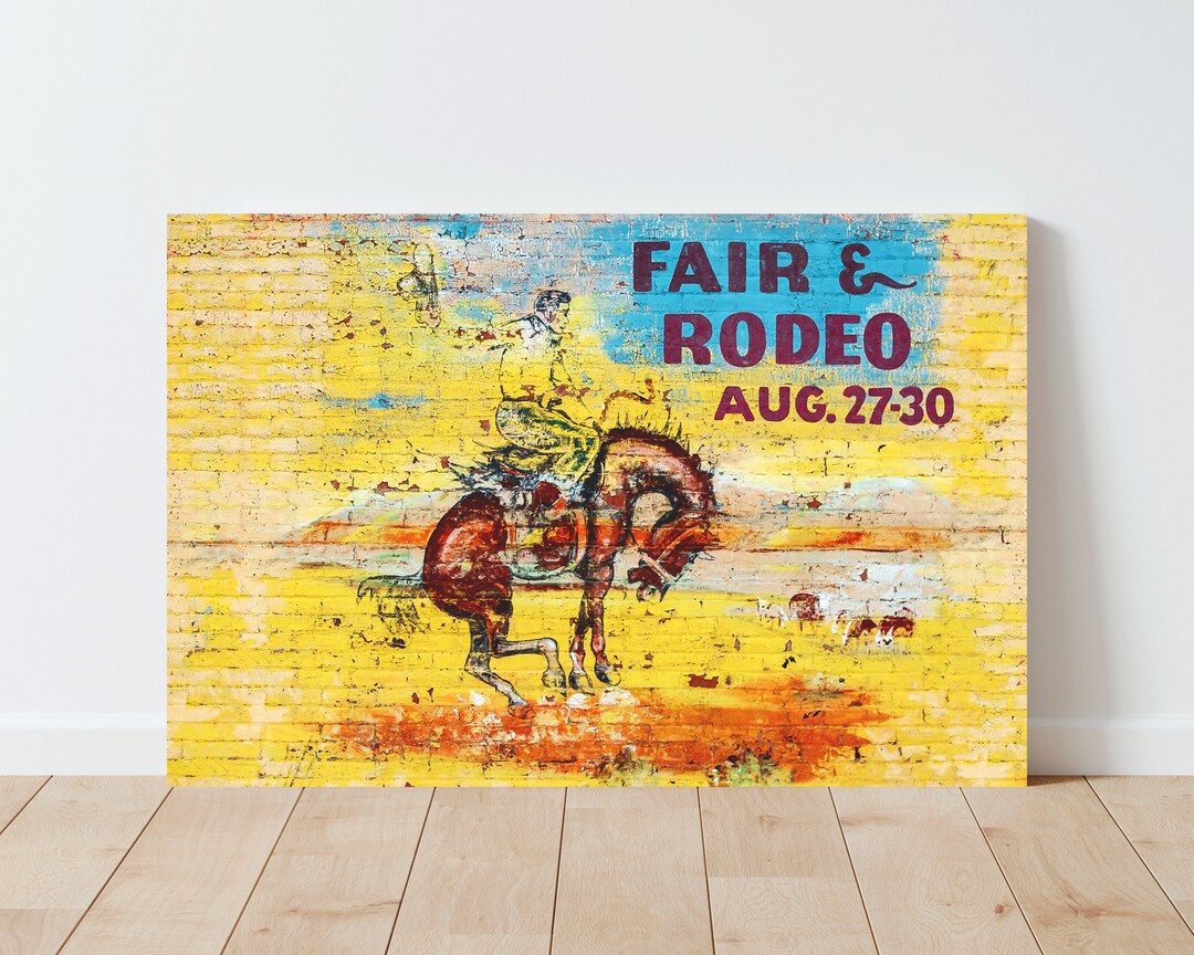 Western Bucking Horse Wall Art Rustic Decor Farmhouse Decor Bucking