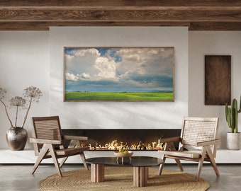 Panoramic Wall Art | Landscape Wall Art | Extra large wall art | Landscape Photography | Storm | Clouds