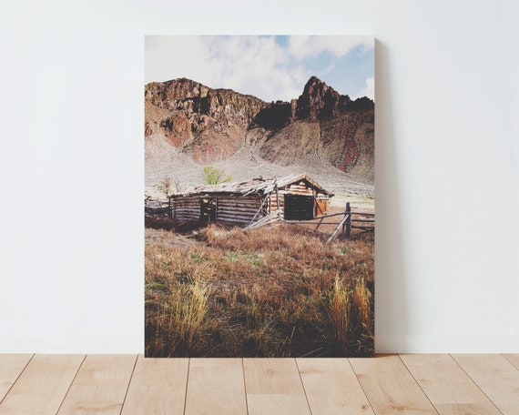 Rustic Western Landscape Photography - Idaho - barn - western decor - large wall art print - barn wall art - old barn - nature photography
