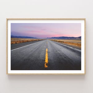 Scenic Western Landscape Photography - Desert Landscape - American west - Sunset Highway Nature wall art - Western Art - Western Decor