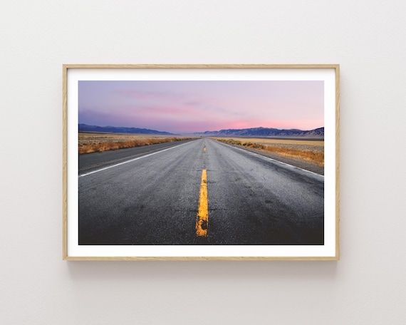"Where the Road Takes Me" - Scenic Western Desert Landscape Photography
