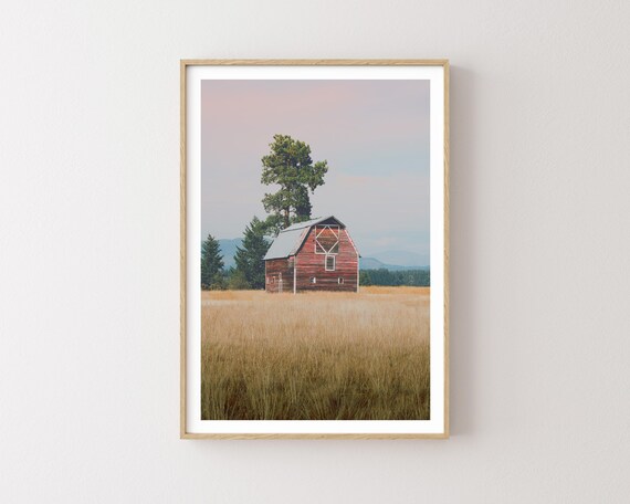 "Plains Days" - Old Barn and Western Landscape Photography Print