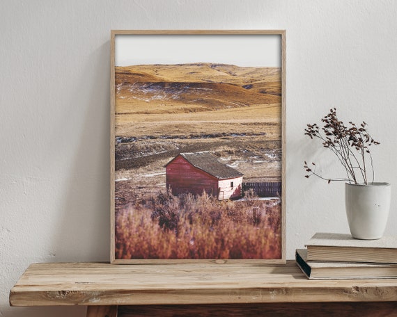 Rustic Decor - Barn Wall Art - Landscape Wall Art - Farmhouse Decor - Cabin Decor - Large wall art - Americana wall art - nature wall art