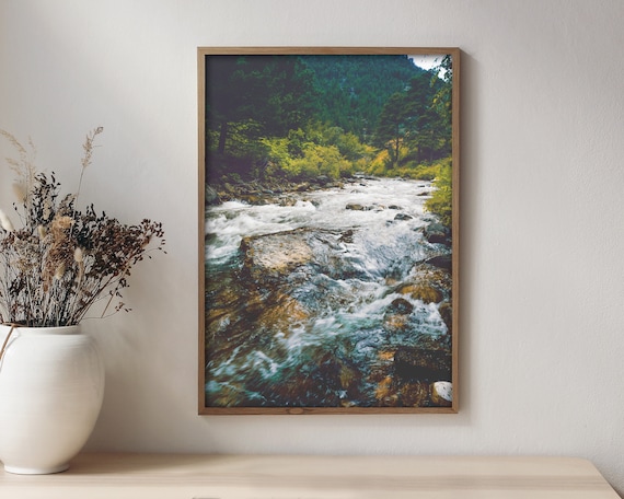 River Landscape - Landscape Wall Art - Mountain Wall Art - Nature Prints - Nature Wall Art - Tongue River - Wyoming - Living Room Wall Art