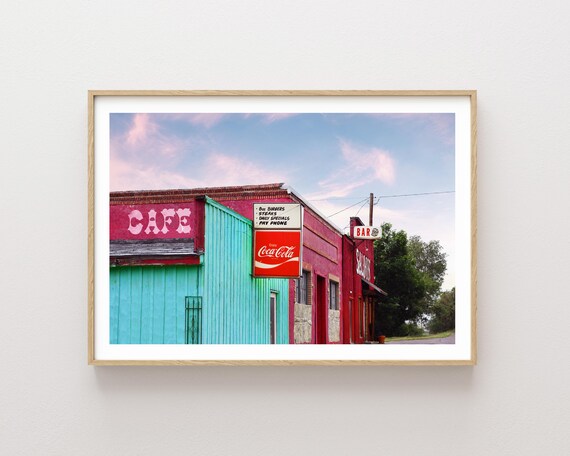 "Burgers Steaks Specials" - Vintage Western Motel Sign Photography