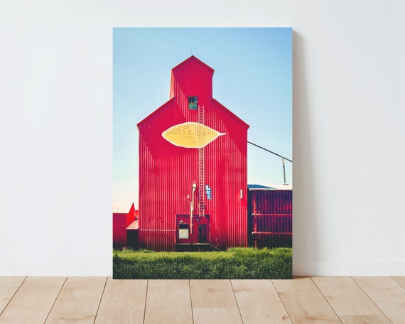Grain Elevator Photography - Western Wall Art - Western Decor - Rustic Wall Art - Landscape - Farmhouse Decor - Rustic Decor - Montana print