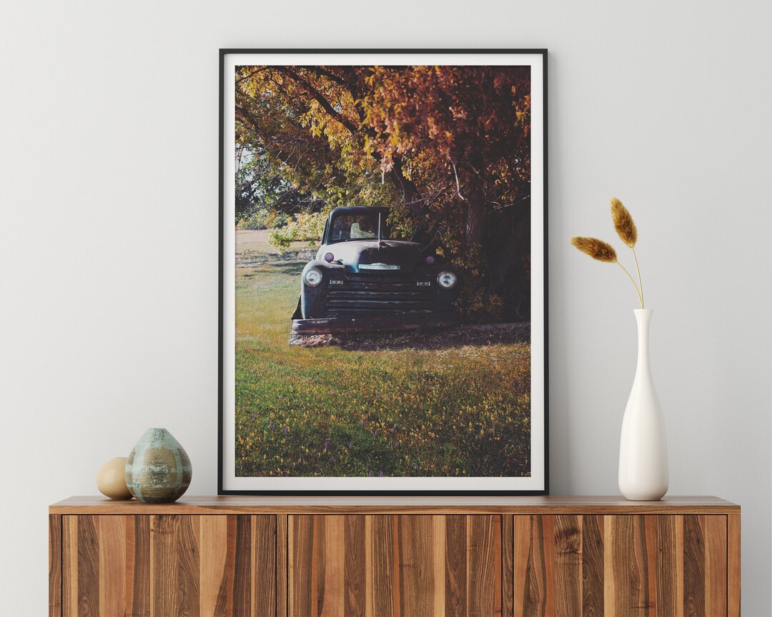 Vintage Truck Wall Art Rustic Decor Americana Wall Art Etsy