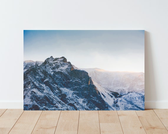 Mountain Landscape Photography Print - Landscape wall art - Mountain Wall Art - Cabin Decor - Nature wall art - Panoramic landscape - scenic