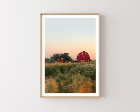 "As Far as I Can See" - Old Barn and Western Landscape Photography Print