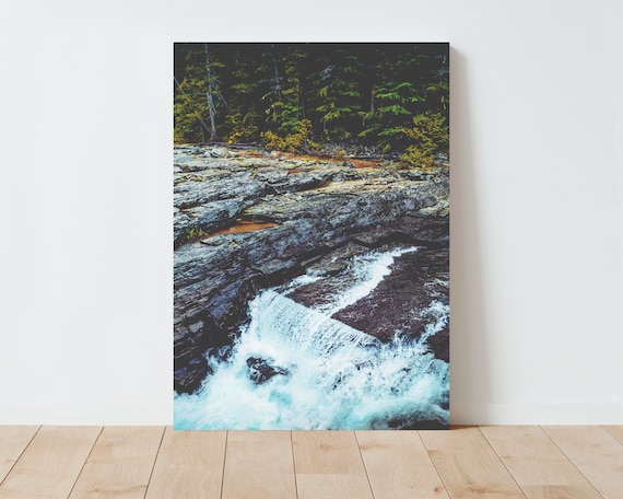 Fine Art Nature Landscape Photography - Glacier Park - Montana - Nature Wilderness Dreamy Moody Landscape - Western Wall Art - Boho Decor