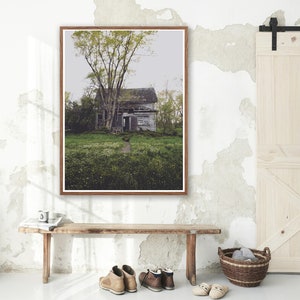 Rustic Countryside Wall Art | Abandoned Farmhouse | Rustic Wall Art | Large Wall Art | Boho Wall Art | Farmhouse Prints | Farmhouse Wall Art