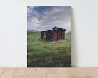 Weathered Barn and Rural Landscape Photography - Barn wall art - rustic decor - landscape wall art - nature wall art - large wall art