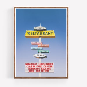 Vintage Neon Sign Wall Art