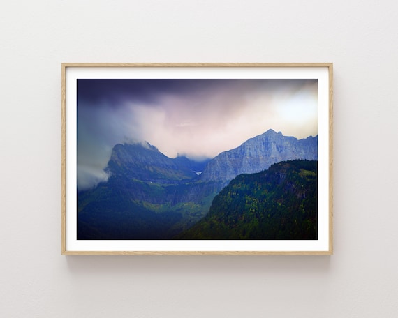 "Glacier Storm" - Beautiful Mountain Storm Landscape