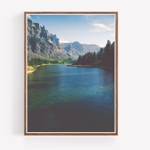 Glacier National Park Wall Art Montana Landscape Art Glacier Etsy
