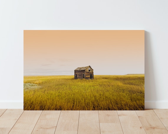 Dreamy Landscape and Old Barn - Landscape Wall Art - Rustic Decor - Farmhouse Decor - Western Decor - Living Room Wall Art - Dining Room