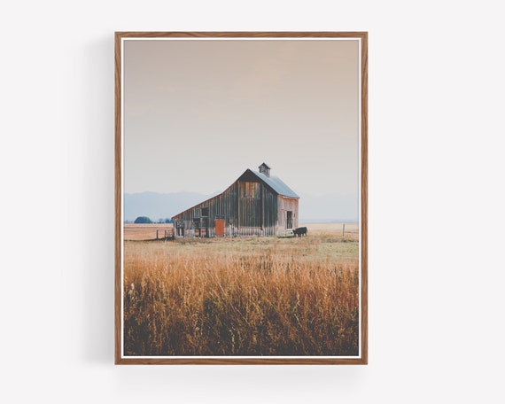 Old Barn Photography Print - Barn wall art - Farmhouse wall art - Rustic Wall Art - Western Wall Art - Living room wall art - large wall art