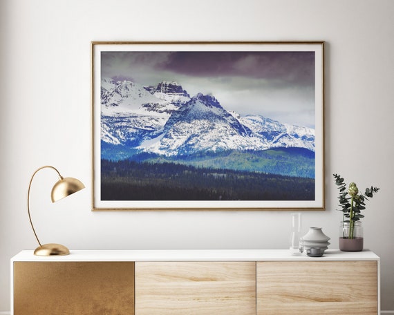 National Park Mountain Landscape Photography | Glacier Park | Montana | landscape photography | colorful landscape | large landscape art