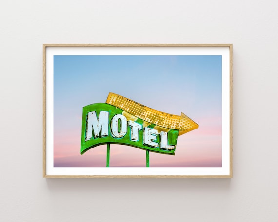 "Vacation Neon" - Vintage Mid Century Modern Neon Sign Photography Print