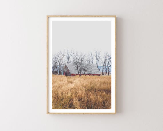 "Worn and Weathered" - Rustic barn western landscape photography