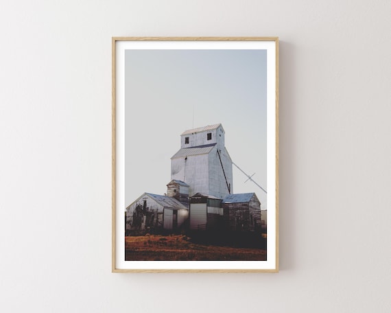 "Yesterday" - Rustic Western Grain Elevator Photography