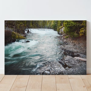 Glacier National Park Photography: MacDonald Creek Landscape - Large Wall Art