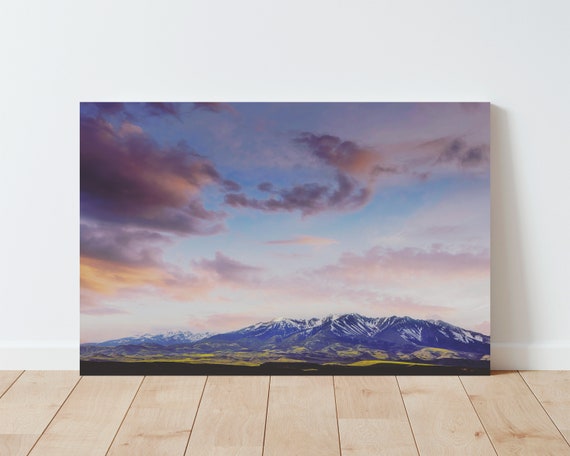 Mountain Landscape Wall Art - Mountain Photography - Nature wall art - Nature photography - panoramic landscape - oversized wall art - sky