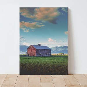 Barn and Colorful Rural Landscape Photography - Landscape wall art - nature wall art - barn wall art- barn photography - barn print - rustic