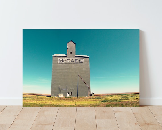 Western Grain Elevator Photography - Rustic Decor - Farmhouse Decor - Americana Art - Western Decor - Large Wall Art - Dining Room Wall Art