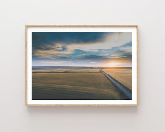 "These Beautiful Days" - Montana Sunset Photography - Abandoned Dirt Road Wall Art - Big Sky Country Landscape - Rural Americana Art