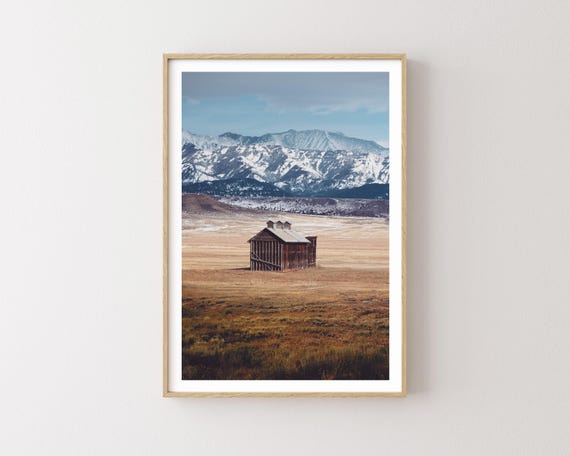 "Red Barn Peak" - Rustic Red Barn Photography Print