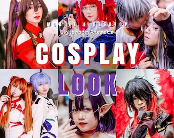 15 Cosplay Look Lightroom Presets, Vibrant Character Filters for Anime & Gaming Photography, Epic Pop Culture Aesthetic, Mobile Desktop