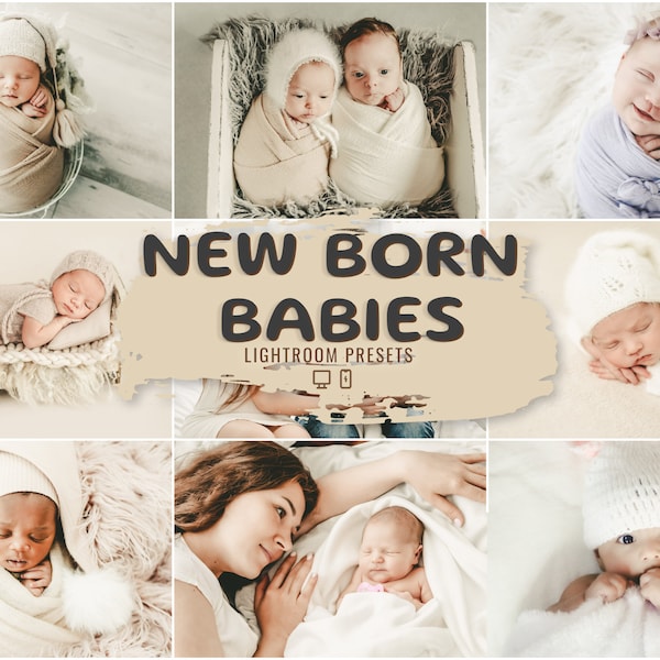 New Born Babies 25 Lightroom Presets | Enhanced Skin Tones | Bright Family Presets | Child Presets | Natural Filter | Instagram-ready Styles